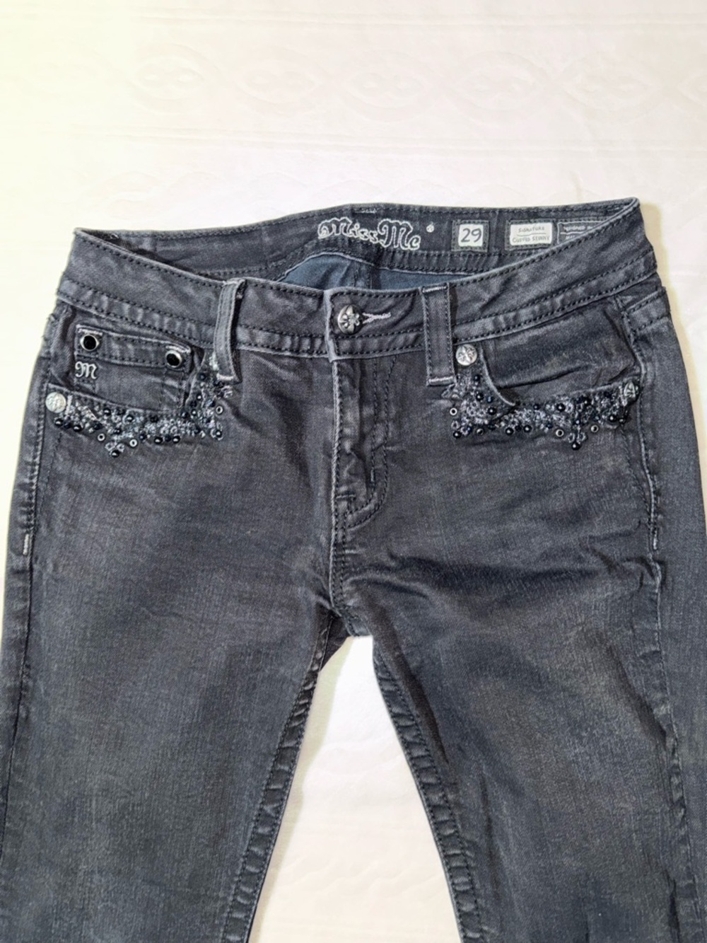 Miss Me Signature Cuffed Skinny Jeans‎ - Picture 2 of 6